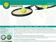 Tablet Screenshot of bassrivertennisclub.com